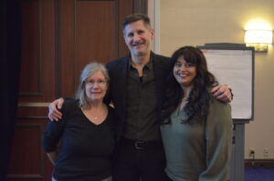 Dr. Stephen Liben pictured with Dr. Christina Vadeboncoeur (left) and Grujit Sangha, Co-chairs of the Canadian Network of Palliative Care for Children, at the CHPCA Conference.