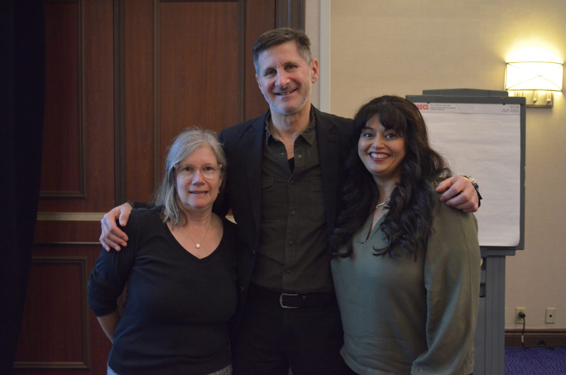 Dr. Stephen Liben pictured with Dr. Christina Vadeboncoeur (left) and Grujit Sangha, Co-chairs of the Canadian Network of Palliative Care for Children, at the CHPCA Conference.